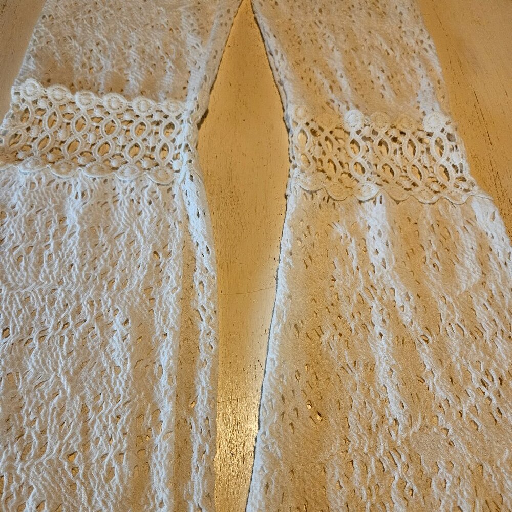 White Lace Pants Size S